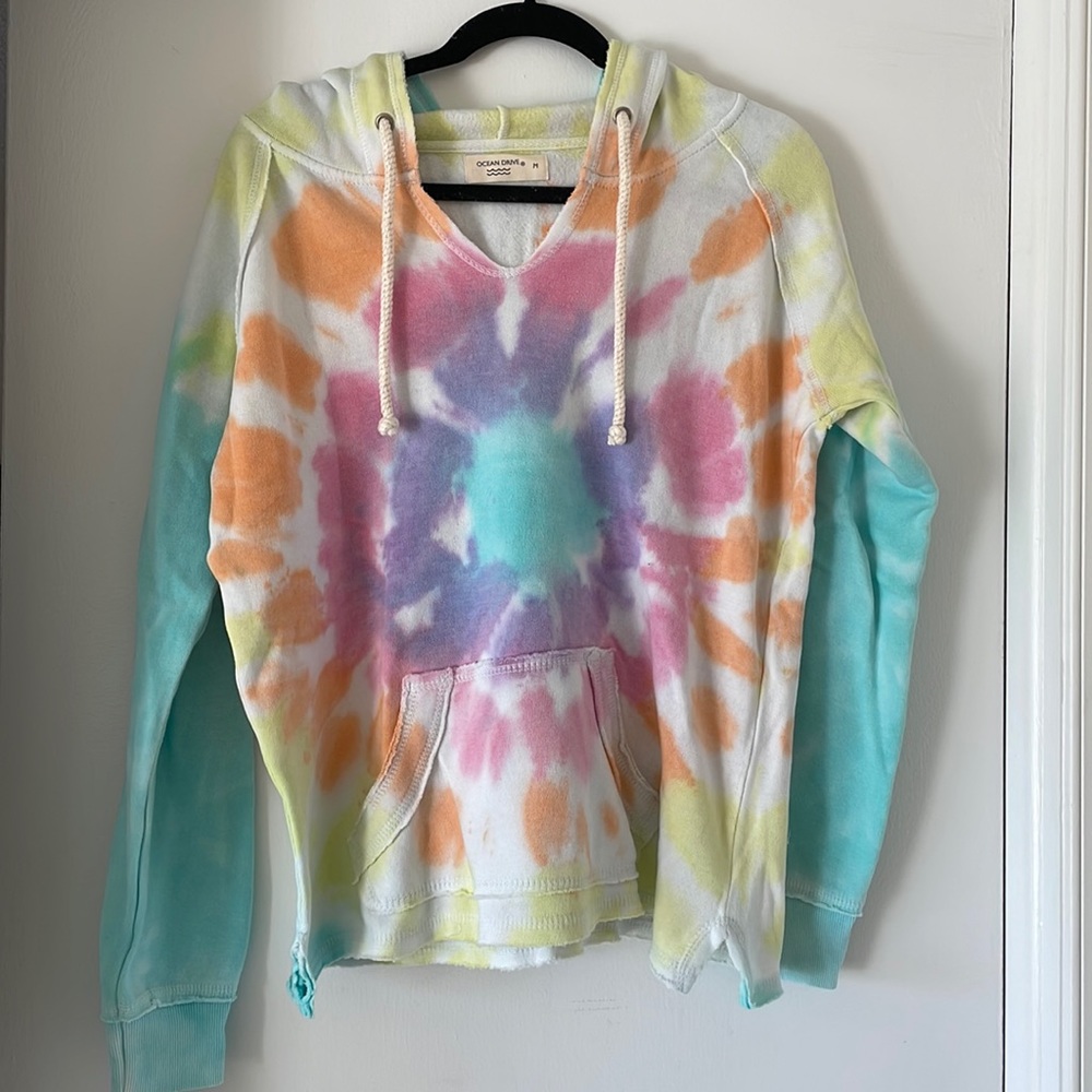 Tie dye hooded sweatshirt
